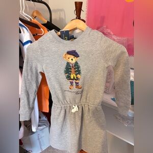 Ralph Lauren Gray Bear Dress girls in size 7